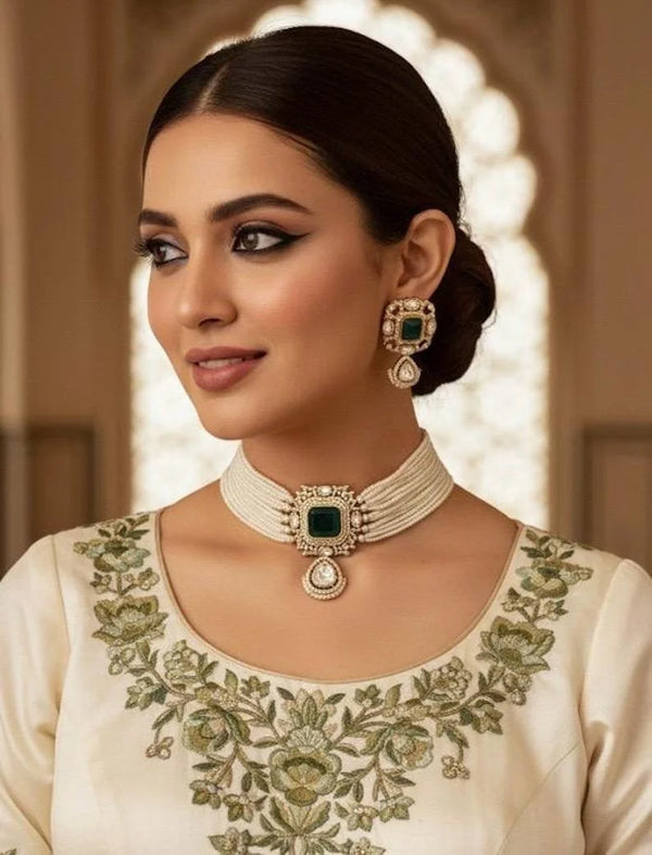 Regal bridal necklace set