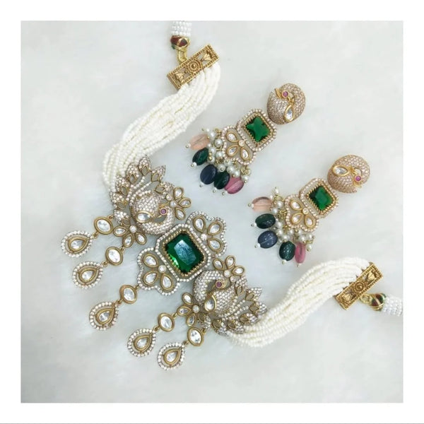 Mayura doublet stone choker set